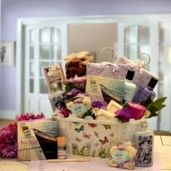Hot Sale 👍 Gift Basket Drop Shipping Gift Baskets So Serene Spa Essentials Gift Basket With Book 🤩