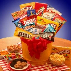 Deals 🛒 Gift Basket Drop Shipping Gift Baskets Junk Food Madness Gift Basket 🔥