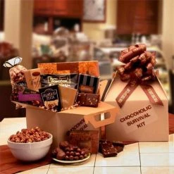Buy 🛒 Gift Basket Drop Shipping Gift Baskets The Chocoholic's Survival Kit ✔️