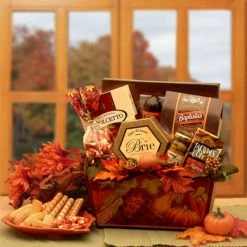 Top 10 ✨ Gift Basket Drop Shipping Gift Baskets A Gourmet Fall Harvest Fall Gift Basket 🌟