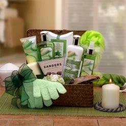 Promo ⭐ Gift Basket Drop Shipping Gift Baskets Serenity Spa Cucumber & Melon Gift Chest 🛒