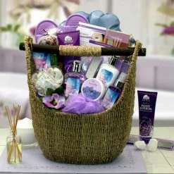Top 10 ✔️ Gift Basket Drop Shipping Gift Baskets Lavender Sky Ultimate Bath & Body Tote 😍