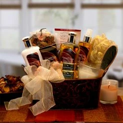 Budget 🧨 Gift Basket Drop Shipping Gift Baskets Caramel & Creme Bliss Spa Gift Basket 🛒