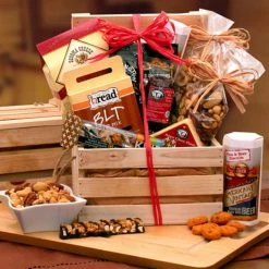 Outlet 👏 Gift Basket Drop Shipping Gift Baskets Premium Nuts & Snacks Crate 🤩