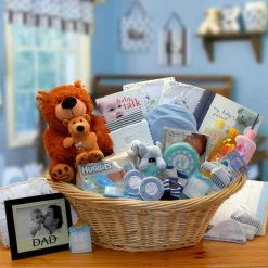 New 😀 Gift Basket Drop Shipping Gift Baskets Deluxe Welcome Home Precious Baby Basket - Blue 😉