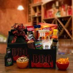Promo 👍 Gift Basket Drop Shipping Gift Baskets The Barbecue Master Care Package Gift Basket ⌛