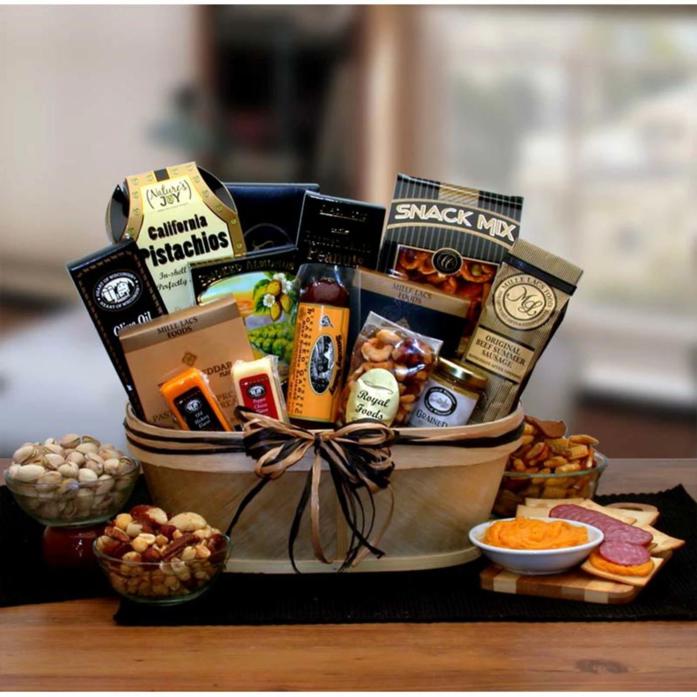 Wholesale โ๏ธ Gift Basket Drop Shipping Gift Baskets Gourmet Nut & Sausage Gift Basket ๐ 1 Wholesale โ๏ธ Gift Basket Drop Shipping Gift Baskets Gourmet Nut & Sausage Gift Basket ๐