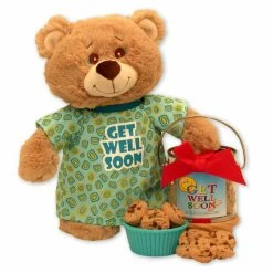 Deals ⌛ Gift Baskets Gift Basket Drop Shipping Get Well Soon Teddy Bear And Cookie Pail 🎁