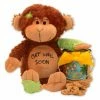 New ❤️ Gift Baskets Gift Basket Drop Shipping Friend On The Mend Monkey And Cookie Pail ✨