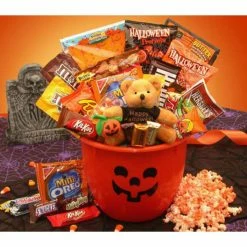 Deals ✨ Gift Basket Drop Shipping Gift Baskets 💀 Halloween Tricks And Treats Gift Pail 😀