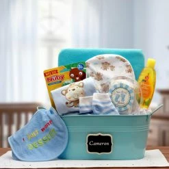 Buy 🤩 Gift Baskets Gift Basket Drop Shipping Baby Basics Gift Pail - Blue 🧨