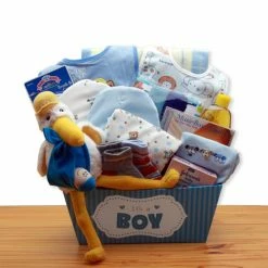 Buy ❤️ Gift Baskets Gift Basket Drop Shipping A Special Delivery New Baby Gift Basket - Blue 🎉