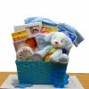 Cheap ✔️ Gift Baskets Gift Basket Drop Shipping Puppy Love New Baby Gift Basket - Blue ⌛