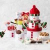 Flash Sale 😍 HICKORY FARMS Gift Baskets Snowman Tower Of Treats 💯