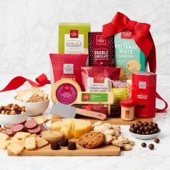Best Pirce ๐ HICKORY FARMS Gift Baskets Share The Season Holiday Cutting Board ๐