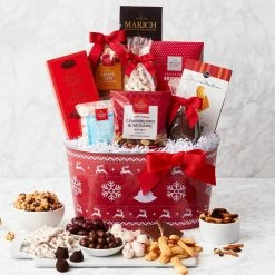 Cheapest 🔔 HICKORY FARMS Gift Baskets Festive Feast Holiday Gift Basket 🎁