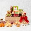 Best Sale 👏 HICKORY FARMS Gift Baskets Deluxe Meat & Cheese Wooden Gift Crate 😉