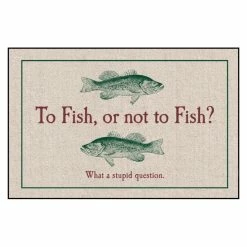 Flash Sale ⭐ High Cotton Gifts For Him To Fish Or Not To Fish Indoor/Outdoor Door Mat ⭐