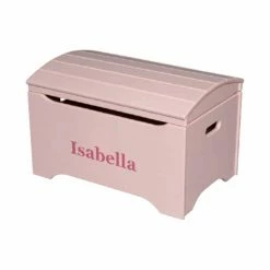 Wholesale 💯 Gifts For Kids Little Colorado Solid Wood Toy Storage Chest With Personalization - Soft Pink Finish ✔️