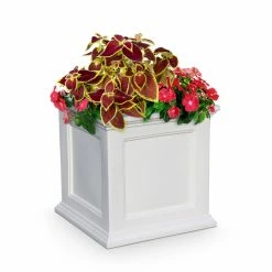 Discount 😀 Gifts For Her Mayne Square Polyethylene Fairfield Patio Planter ✨