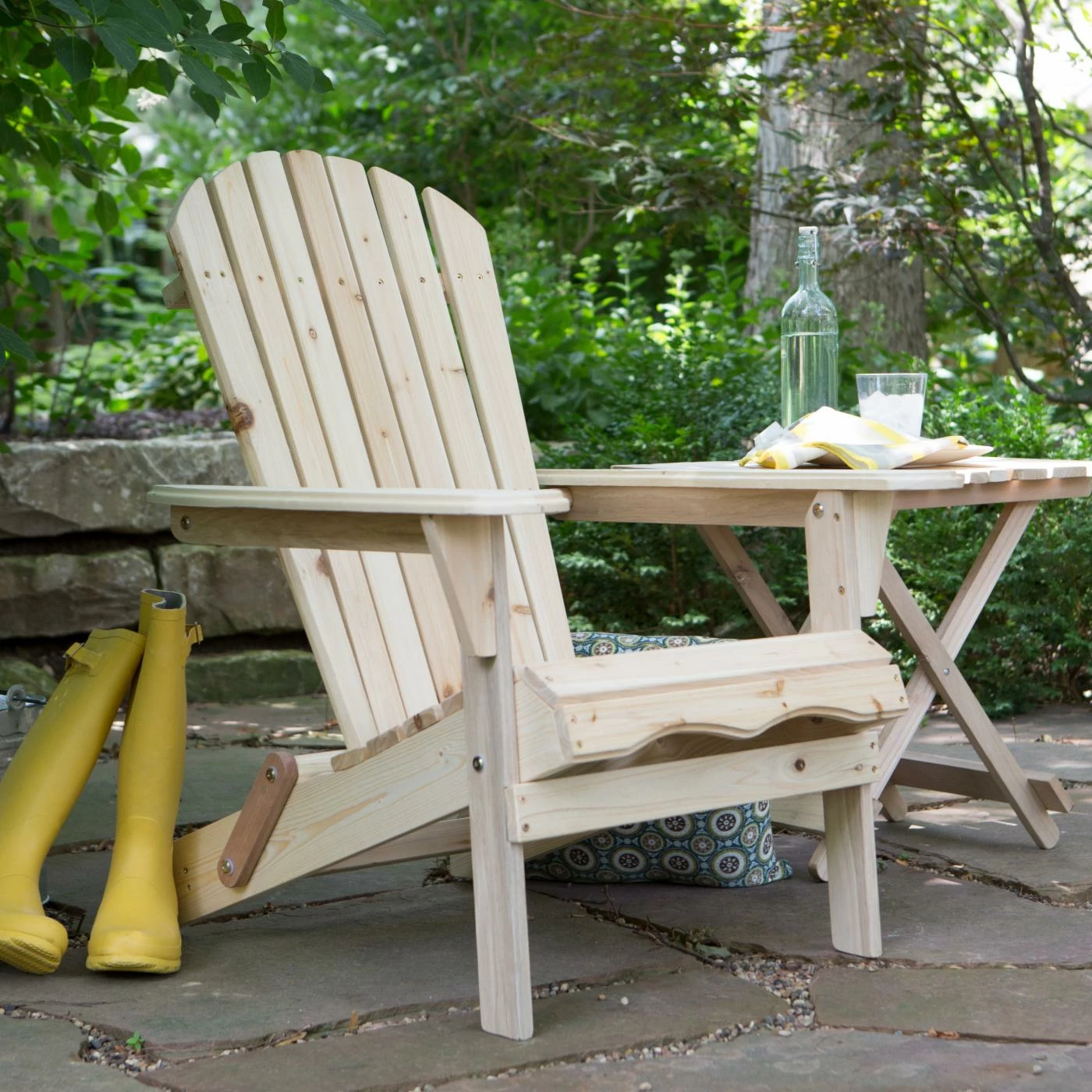 Budget ๐ฅฐ Merry Products Top Gifts Foldable Adirondack Chair Kit - Natural ๐ 1 Budget ๐ฅฐ Merry Products Top Gifts Foldable Adirondack Chair Kit - Natural ๐