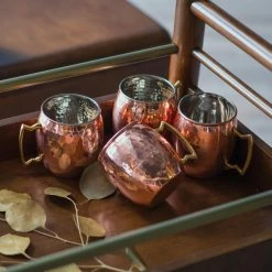 Wholesale 🎁 Top Gifts Old Dutch 16 Oz. 🔨 Hammered Moscow Mule Mugs - Set Of 4 💯