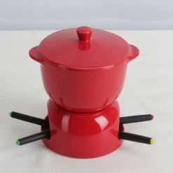 Best Sale ⭐ Gifts For Her Omniware Chocolate Fondue And 4 Forks Set 🛒