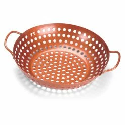 Best deal 😉 Gifts For Him Outset Round Copper Non-Stick Grill Wok 🛒