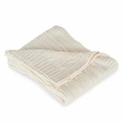 Best Pirce 🎉 Top Gifts Rizzy Home Cable Knit Cotton Luxury Sweater Throw Blanket 💯