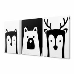 Budget ✨ Gifts For Kids The Stupell Home Decor Collection Be Wild Animals 3 Piece Wall Art Panel Set 🔥