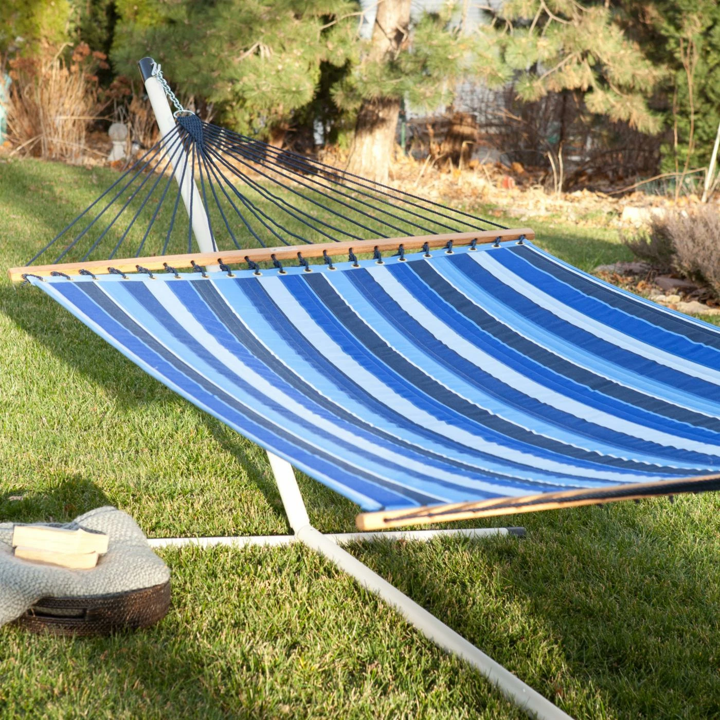Deals π Twin Oaks Hammocks Gifts For Him Twin Oaks Cobalt Quilted Sunbrella Fabric Double Hammock π 1 Deals π Twin Oaks Hammocks Gifts For Him Twin Oaks Cobalt Quilted Sunbrella Fabric Double Hammock π