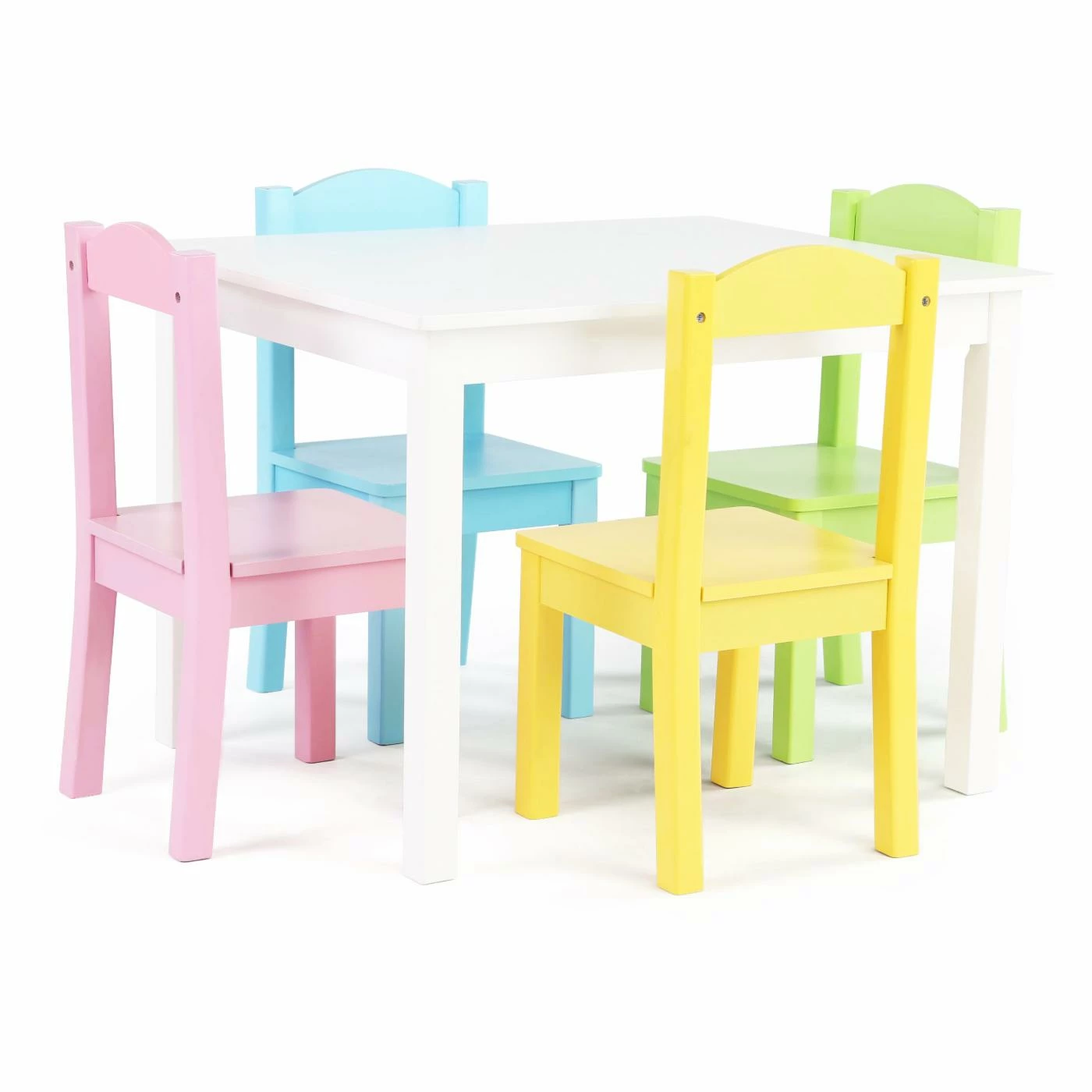 Flash Sale ⭐ Gifts For Kids Tot Tutors Pastel Kids 5 Piece Rectangle Table And Chair Set ✔️ 1 Flash Sale ⭐ Gifts For Kids Tot Tutors Pastel Kids 5 Piece Rectangle Table And Chair Set ✔️