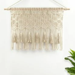 Brand new 😍 Gifts For Her Lush Decor Boho Macramé Tassel Valance - Neutral 🌟
