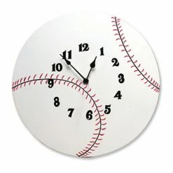 Cheap ✔️ Gifts For Kids Trend Lab ⚾ Baseball 12 Inch Wall Clock 🤩