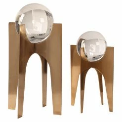 Best reviews of 🎁 Top Gifts HN Home Roland Mid-Century Modern Crystal Spheres - Set Of 2 👍