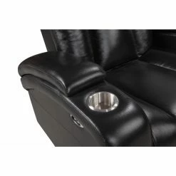 Flash Sale 👏 Top Gifts Devon & Claire Ellie Top Grain Leather Power Theater Recliner - Black ❤️ -Christmas Gifts Sales Store scaleABBY2576