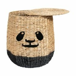 Wholesale 🧨 Sprinkle & Bloom Gifts For Kids Handwoven Panda Face Rattan Toy Basket By Sprinkle & Bloom 🛒 -Christmas Gifts Sales Store scaleCRAT568