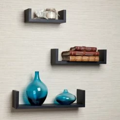 Buy 🤩 Gifts For Her Danya B Floating U Laminated Shelf - Set Of 3 😍 -Christmas Gifts Sales Store scaleDBI274