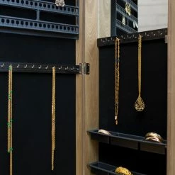 Promo 👍 Gifts For Her FirsTime Rustic Arch Wall Mounted Jewelry Armoire - Rustic Brown ✔️ -Christmas Gifts Sales Store scaleFIRI236